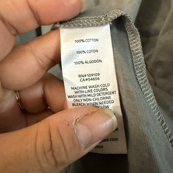 Life is Good Gray Ombre Short Sleeve Vneck T Shirt Dress Womens Size Small - Picture 6 of 6